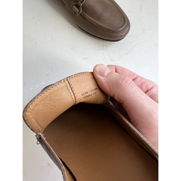 Patricia Nash Leather Loafers Flats Brown Women's 8M Designer Quiet Luxury - Picture 7 of 8